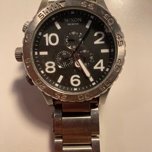 Nixon Silver and Black Watch